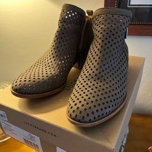 Lucky Brand stone gray booties